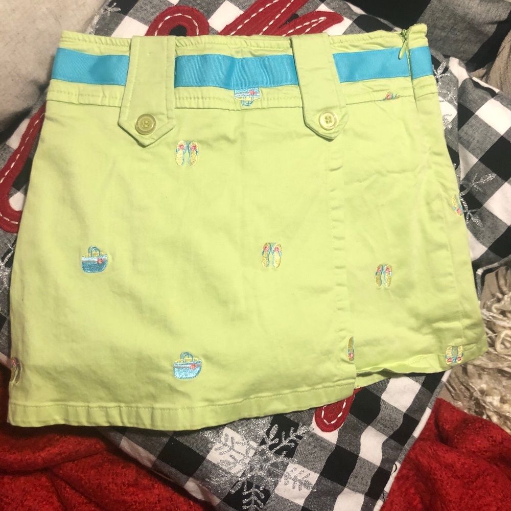 K.c Parker summer print Skort sz10 girls